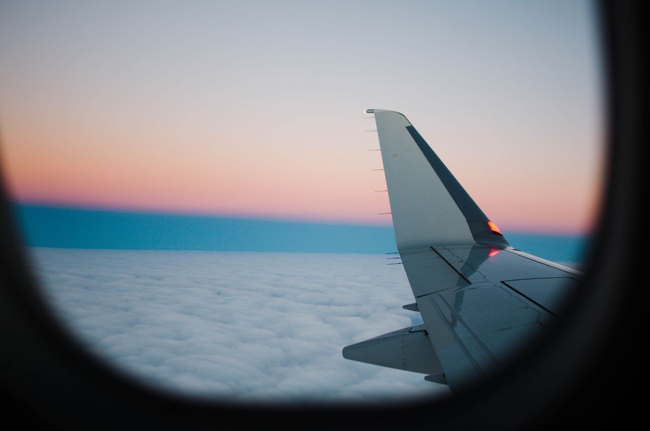 Sicht aus dem Flugzeug