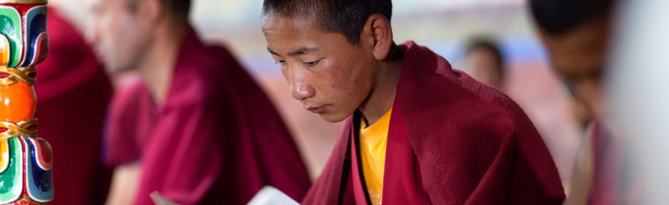 Tibetische buddhistische Mönche Thikse Ladakh