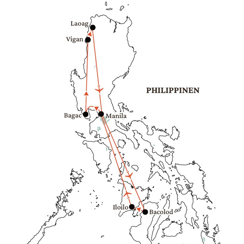 Karte Philippinen