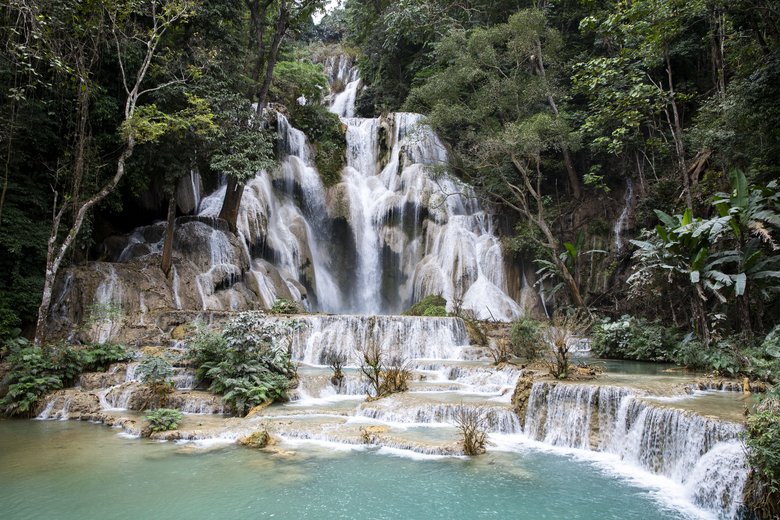 Kuang Si Wasserfälle  Kuang Si Wasserfälle
