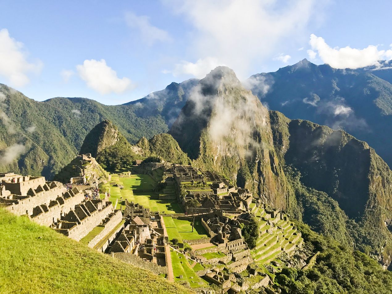 Machu Picchu bei Sonnenschein
