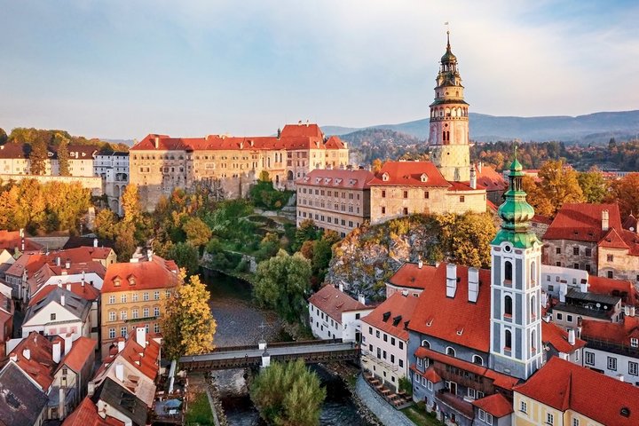 Das Städtchen Česky Krumlov in Tschechien