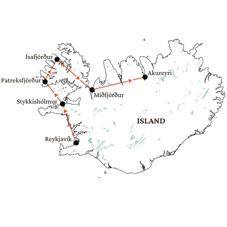 Karte Island